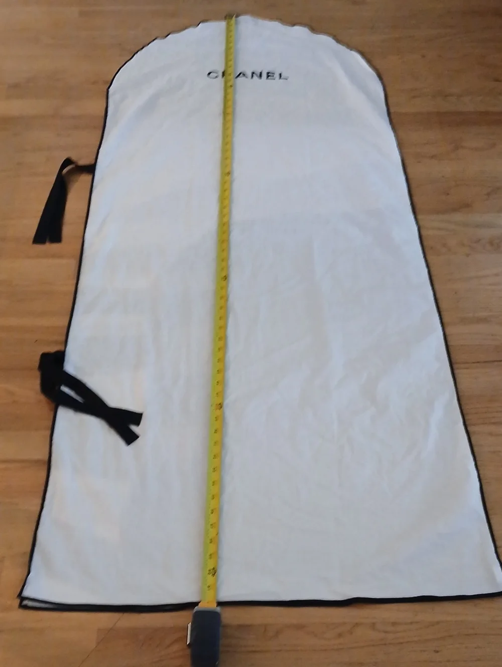 CHANEL White And Black Garment Bag Storage And Protection  Garment Cover